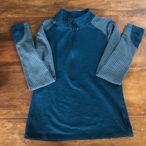 Merino wool base layer shirt